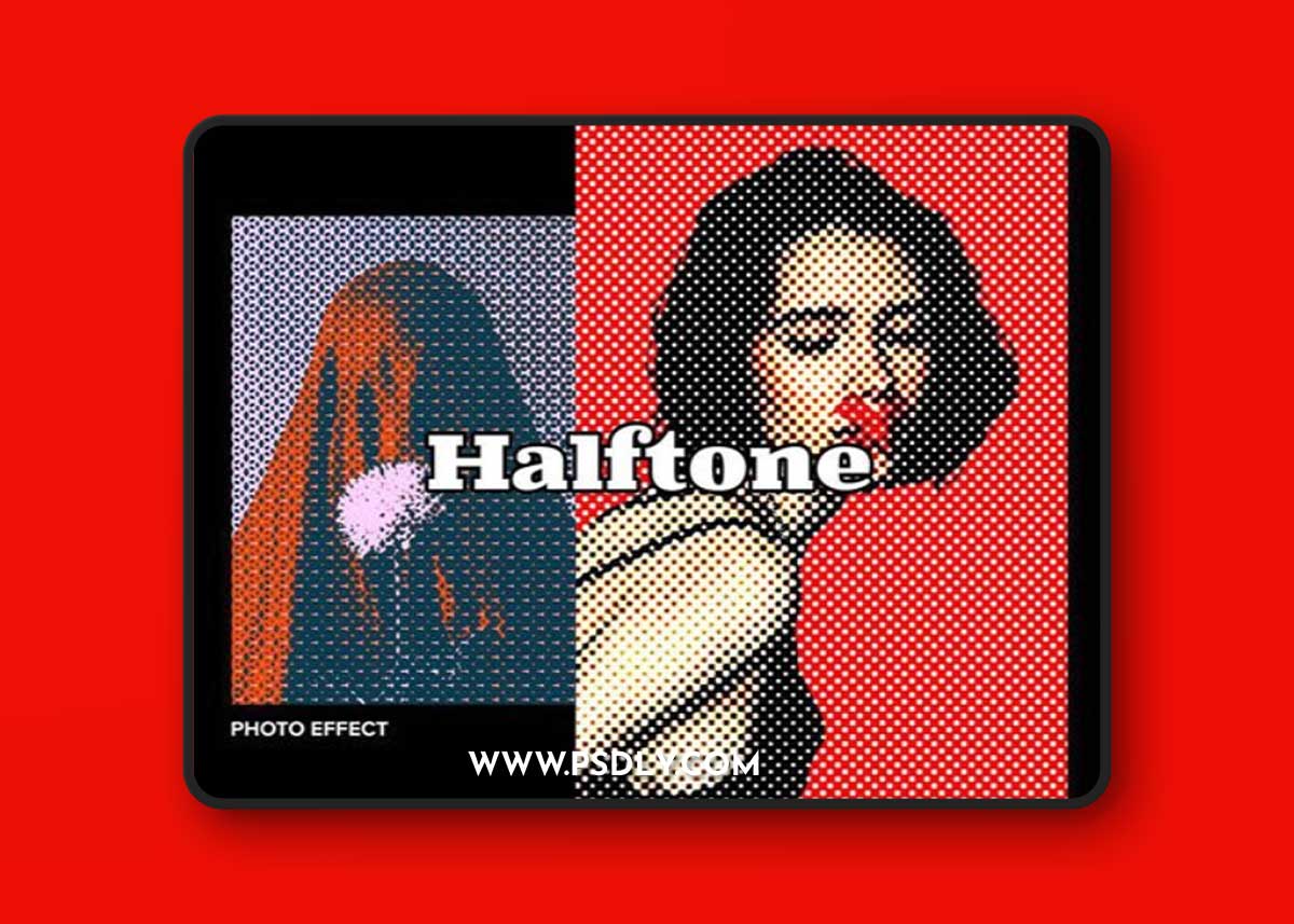 Halftone Photo Effect for Photoshop