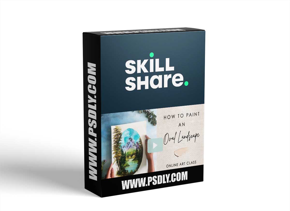 How To Paint An Oval Landscape Painting Using Acrylics