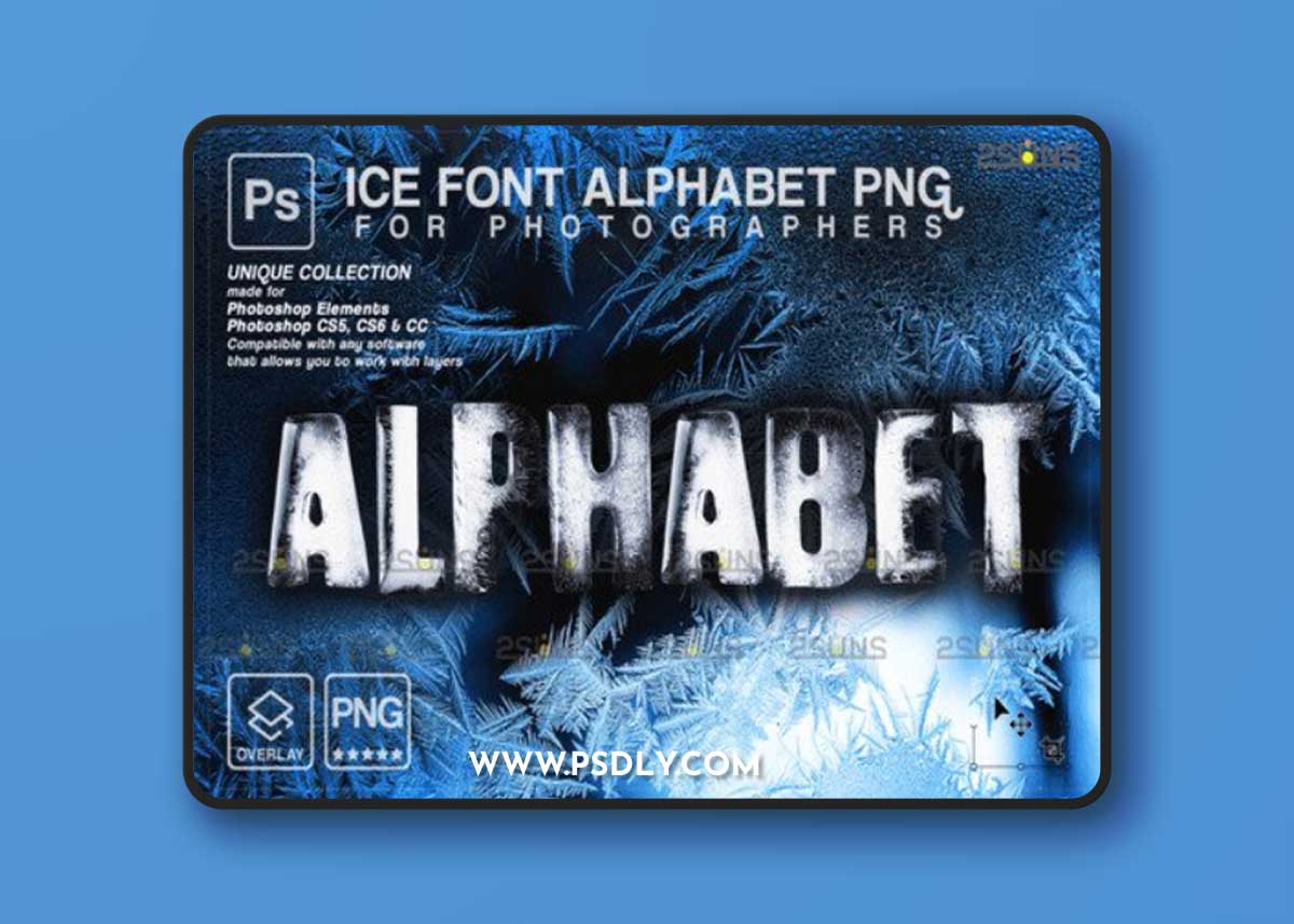 Ice-Font-Alphabet-Clipart-Letter