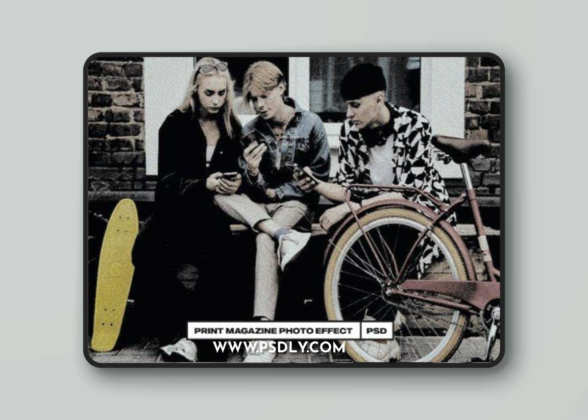 Print Magazine Photo Effect