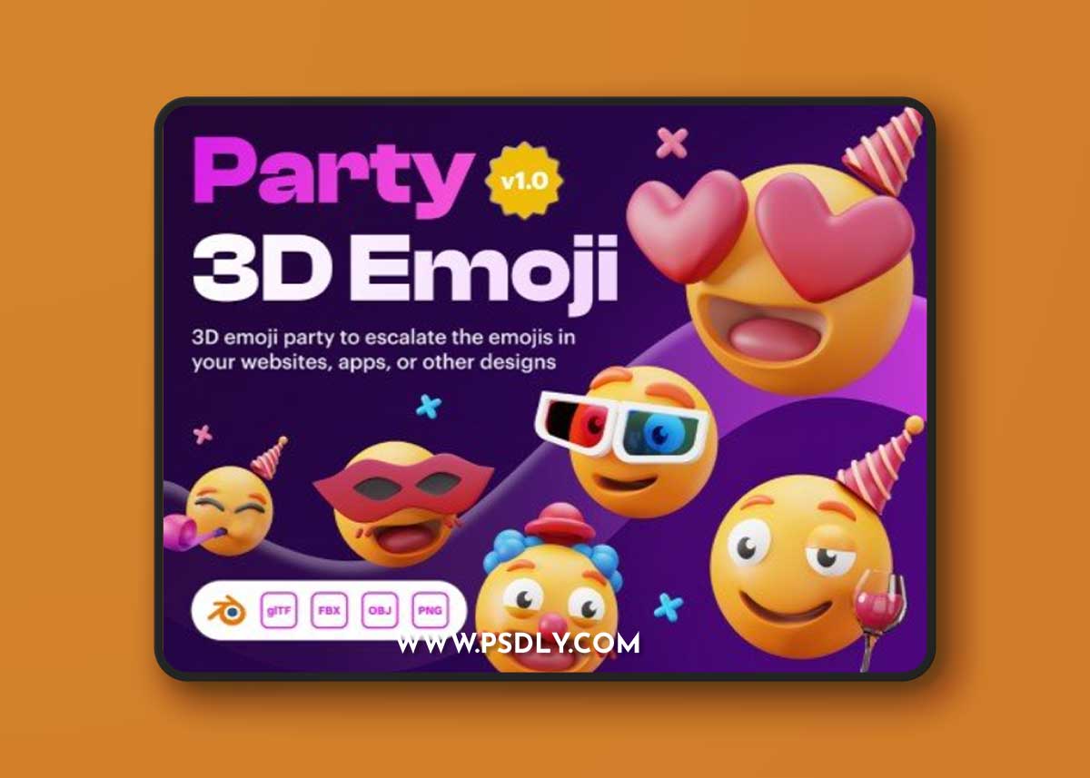 UI8 - Emoty - 3D Party & Celebration Emoji Set