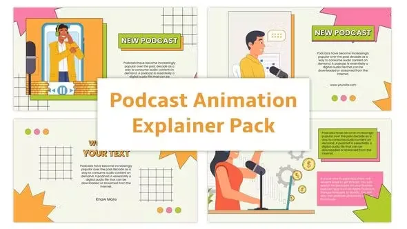 Videohive After Effects Podcast Animation Explainer 45103686