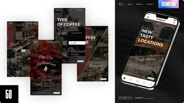 Videohive Cafe Instagram Stories 44872394