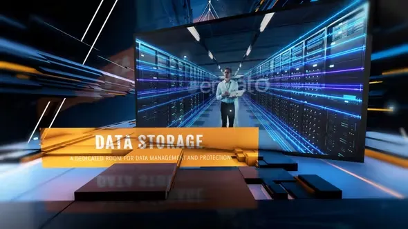 Videohive Data Triangle Tunnel 44825634