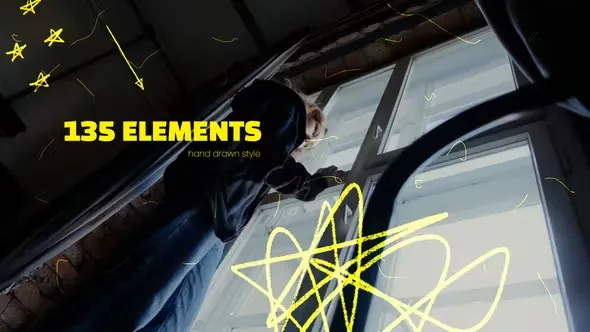 Videohive Drawn Sticker Pack 45121706