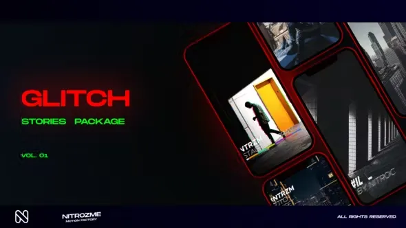 Videohive Glitch Stories Vol. 01 45152385