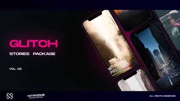 Videohive Glitch Stories Vol. 02 45152439
