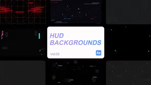 Videohive HUD Backgrounds 02 for After Effects 45187594