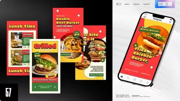 Videohive Hamburger Instagram Stories 44872699