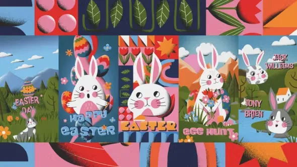 Videohive Happy Easter Stories Pack 44864344