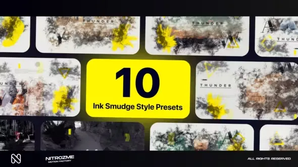 Videohive Ink Smudge Typography Vol. 01 44856460