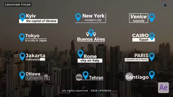 Videohive Lacation Titles 44745355