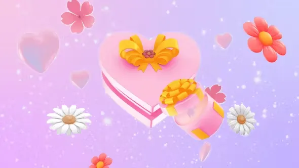 Videohive Mother's Day Gift Box Logo Reveal 44864519