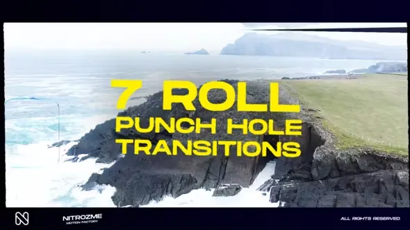 Videohive Punch Hole Roll Transitions Vol. 03 44940713