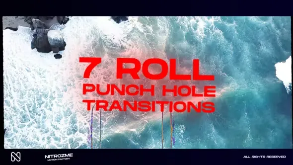 Videohive Punch Hole Roll Transitions Vol. 04 44940723