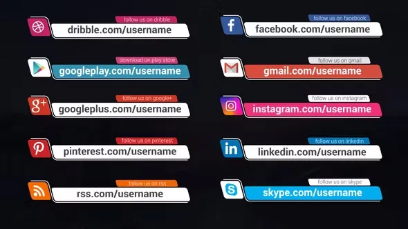 Videohive Social Media Lower Thirds 44659126