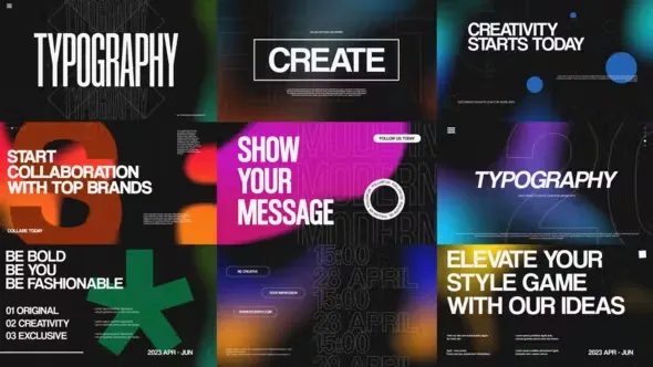 Videohive Typography Slides 44816100