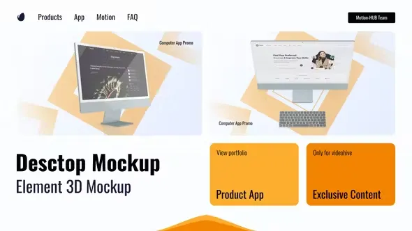 Videohive Website Desktop Mockup 44836508