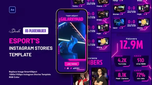 Videohive eSport Instagram Stories 44596908