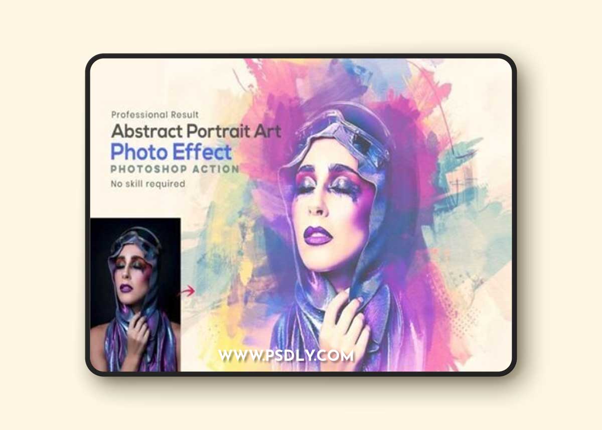 Abstract Portrait Art Photo Effect