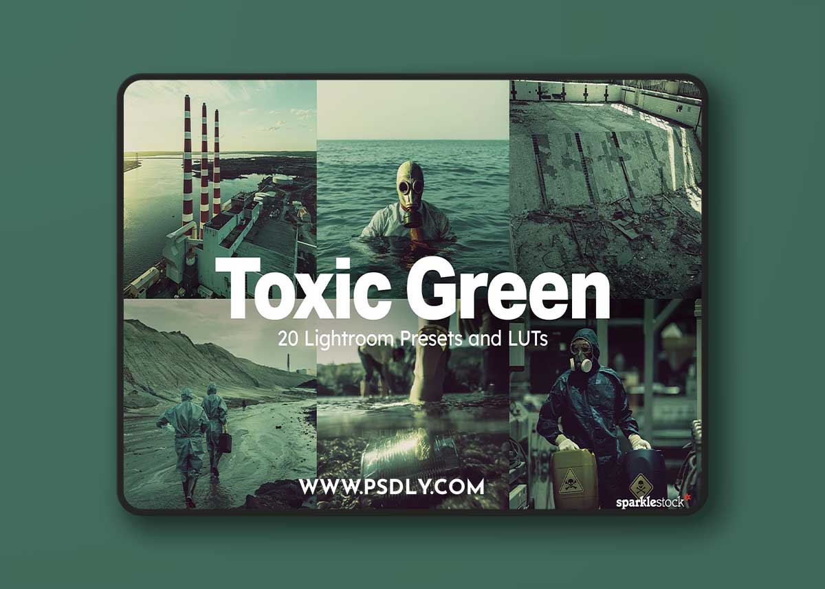 Creativemarket - 20 Toxic Green Lightroom Presets LUT 16069382