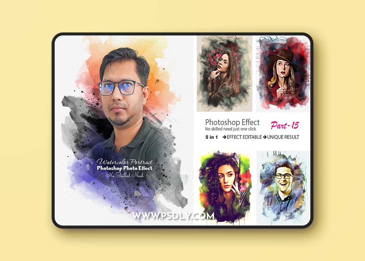 Creativemarket - Painting Photo Effect Template 10981743