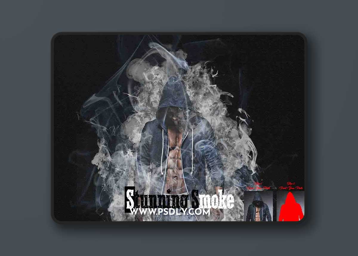Creativemarket - Stunning Smoke Photoshop Action