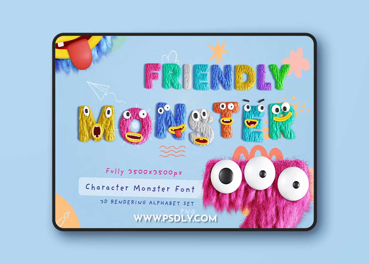 Friendly Monster Typography Creator