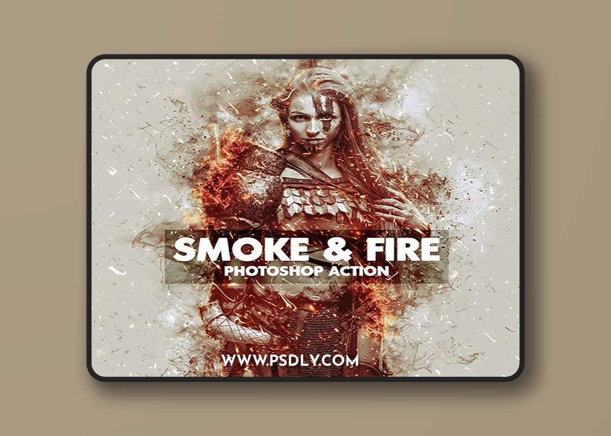 GraphicRiver - Smoke & Fire Photoshop Action 44940667