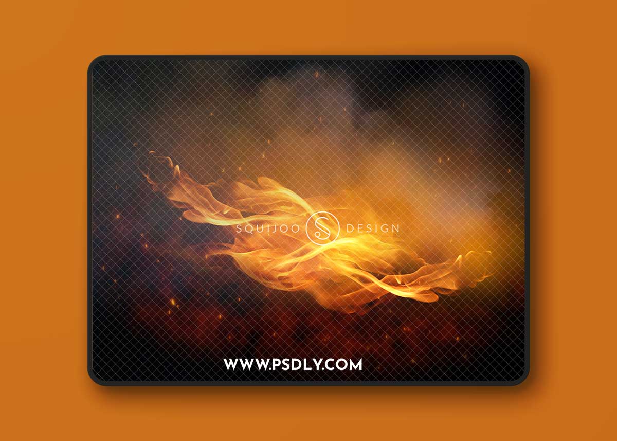 Squijoo - Sports Digital Backdrop – Flame Bomb