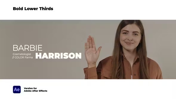 Videohive Bold Lower Thirds 45347836