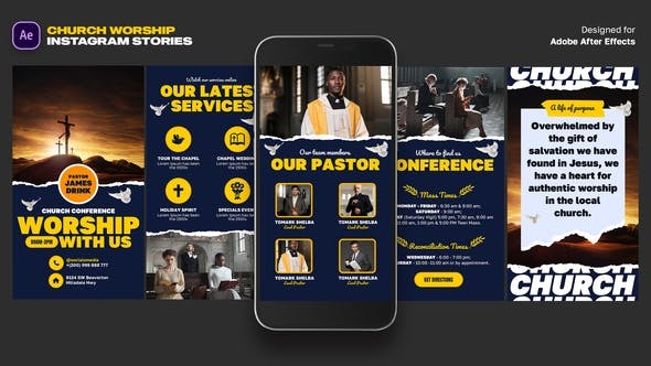Videohive Church Worship Instagram Stories 45893912