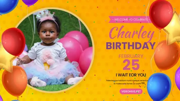 Videohive Happy Birthday Intro 45578573