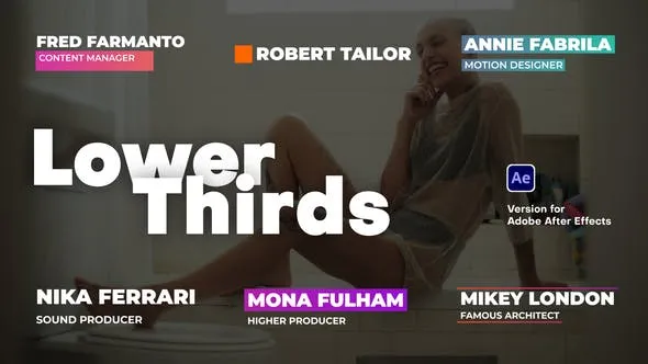 Videohive Lower Thirds Animation 45753454