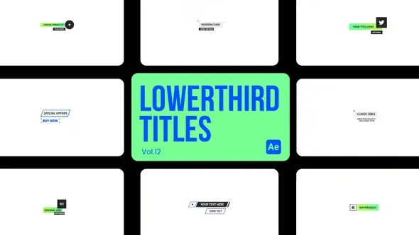 Videohive Lowerthird Titles 12 for After Effects 45299202