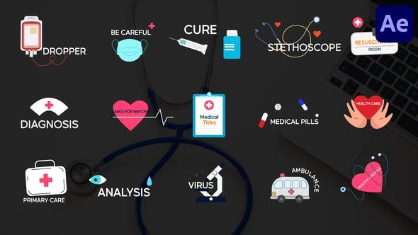 Videohive Medical Titles for After Effects 45707352