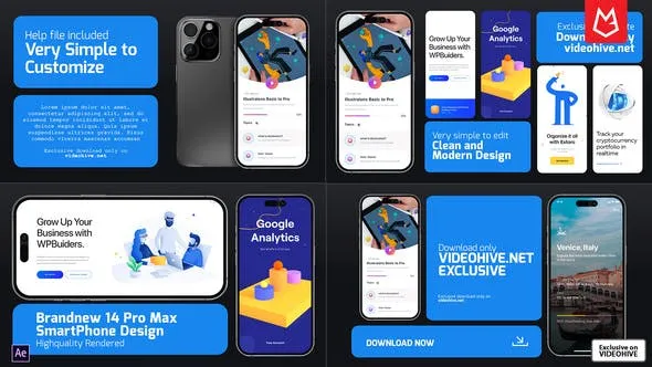 Videohive Pro14 Phone App Promo Mockup 45455156