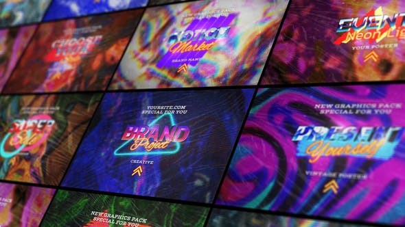 Videohive Retro Style Posters 45291974