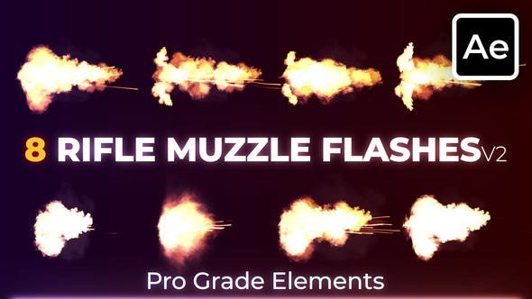 Videohive Rifle Muzzle Flashes 2 45527031