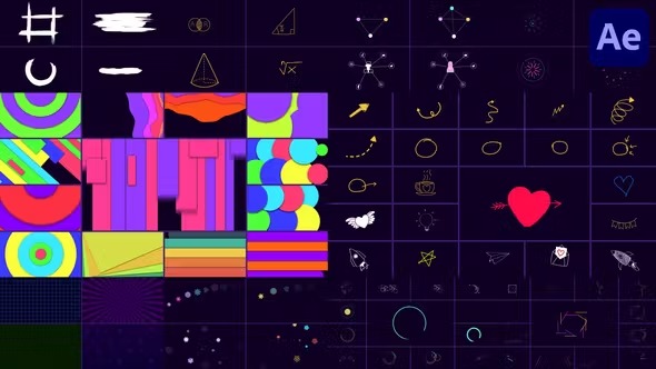 Videohive Shape Elements Pack for After Effects 45397183