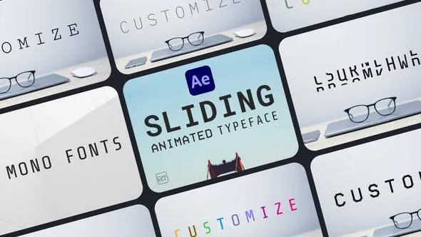 Videohive Sliding Animated Typeface For After Effects 45775934