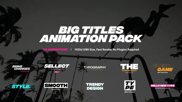 Videohive Titles Animation Pack 45650556