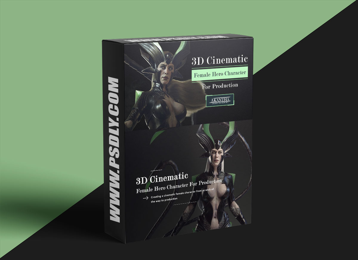 Wingfox – Akantha - 3D Cinematic Female Hero Character for Production with Antone Soliman