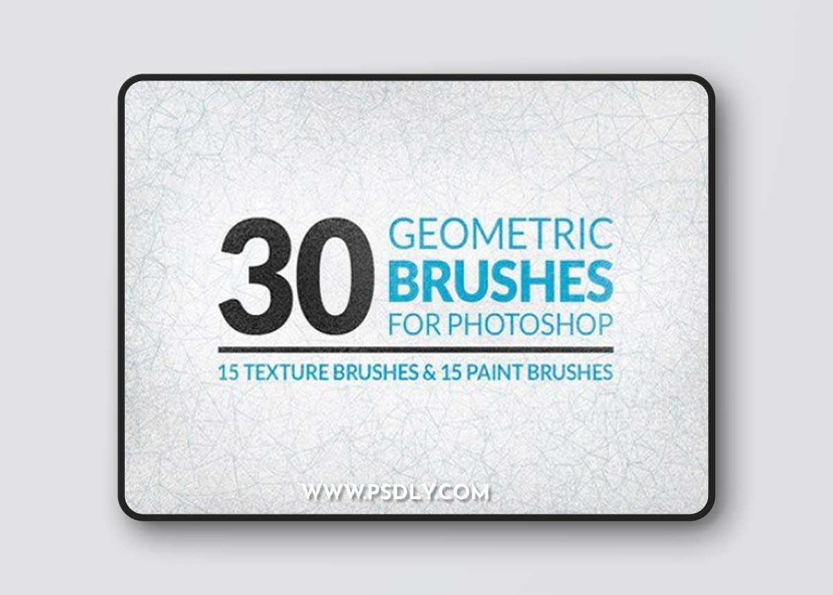 30 Geometric Texture Brushes