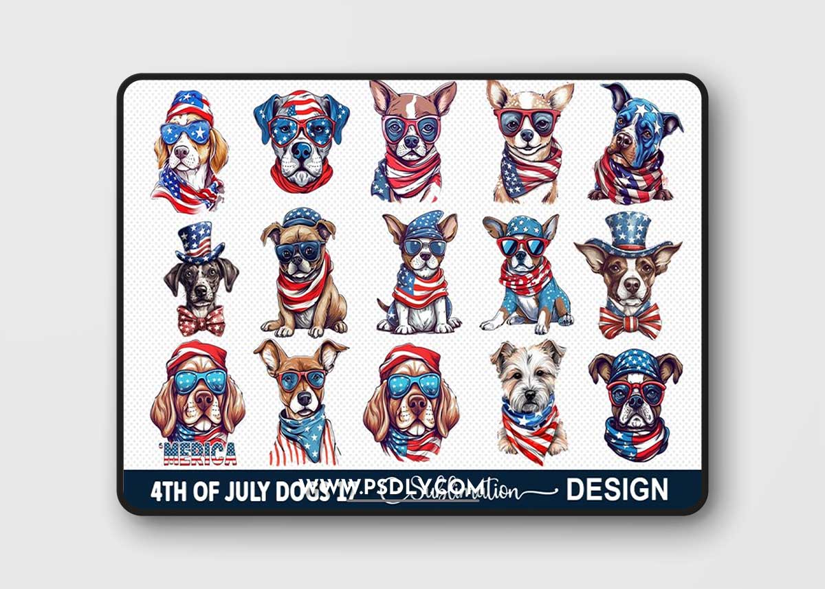 4th Of July Dog Patriotic Bundle