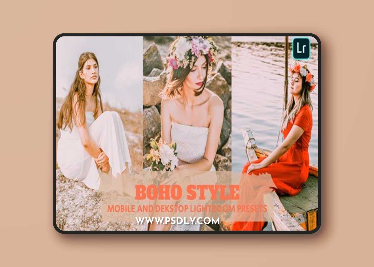 Boho Style Lightroom Presets Dekstop and Mobile LZ3CZE2