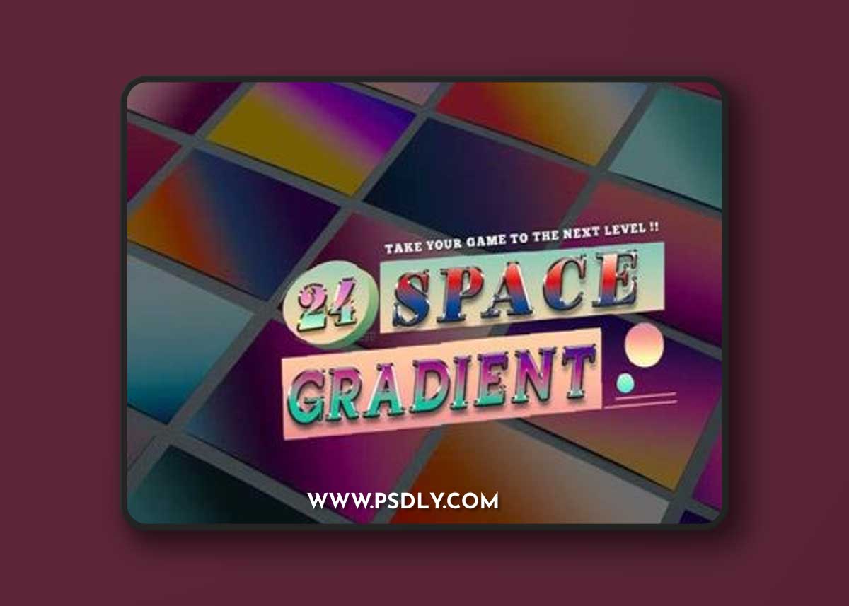 Collection 24 Space Gradients Multicolor Photoshop