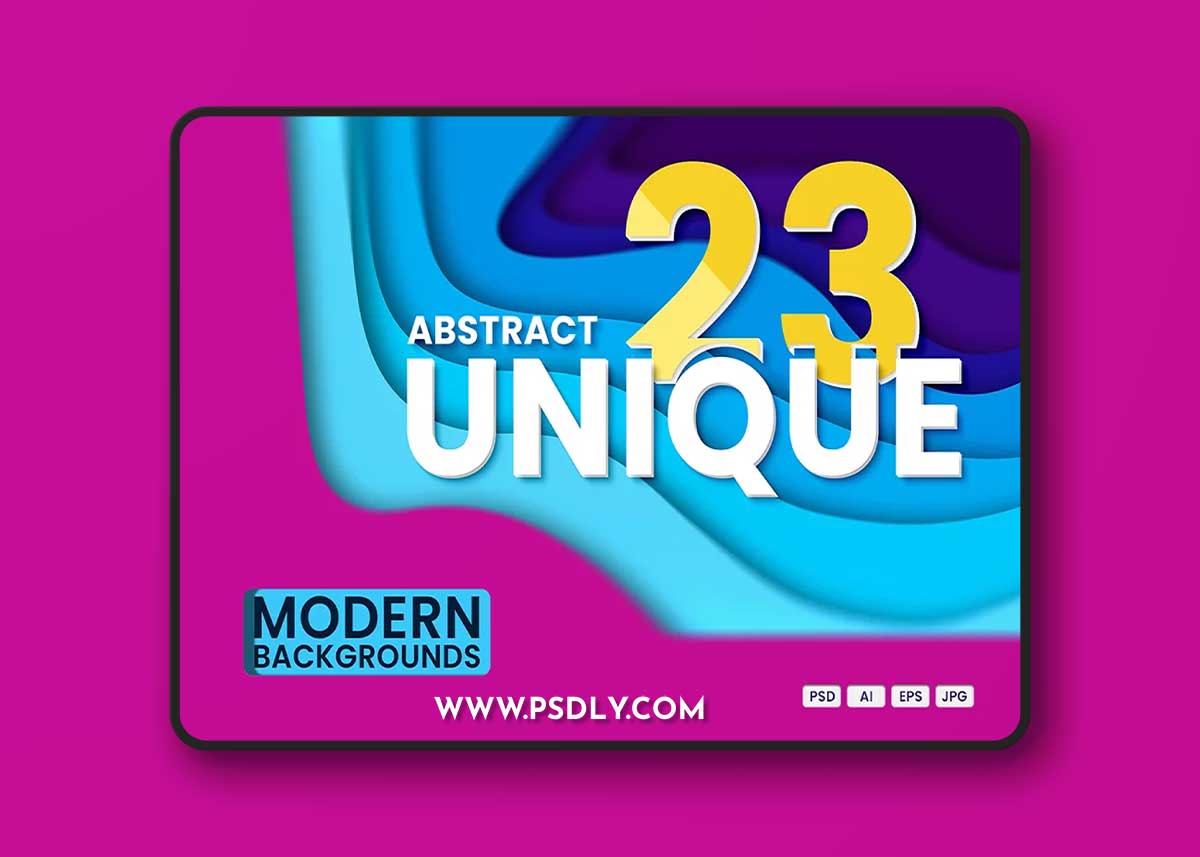 Creativemarket - 23 Abstract Unique Backgrounds 10966475