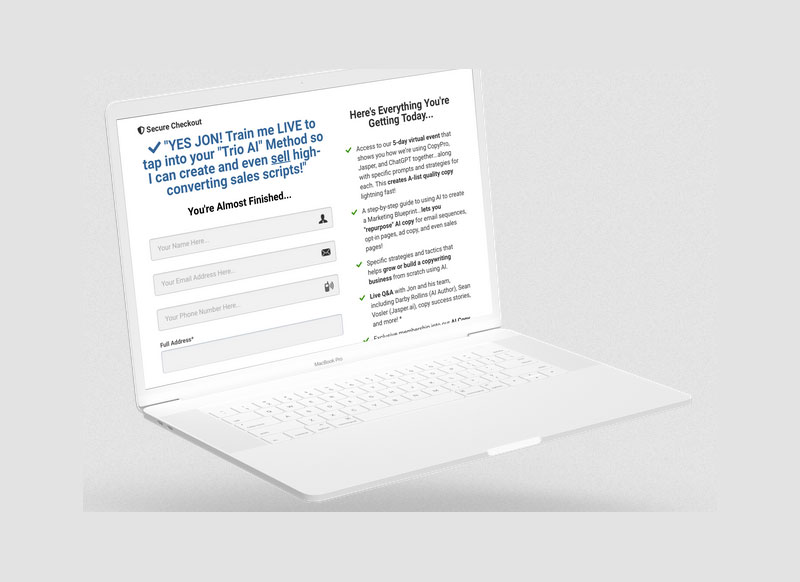 Jon Benson AI Copy Profits Download