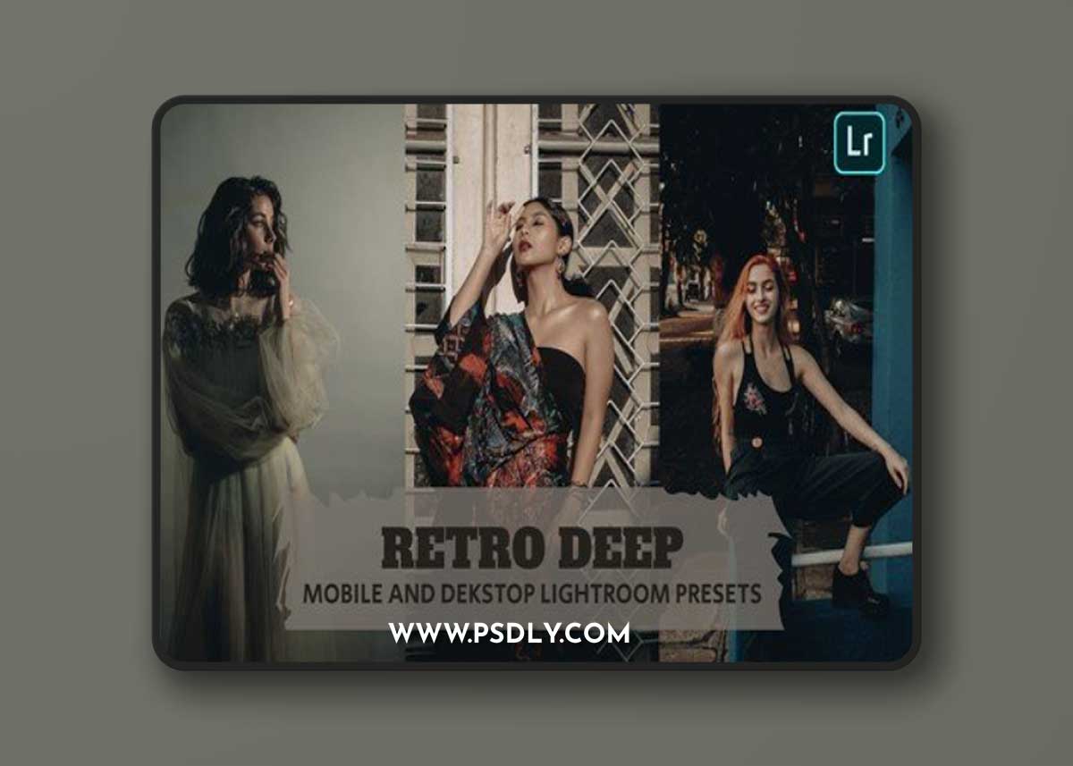Retro Deep Lightroom Presets Dekstop and Mobile YT6MLNW